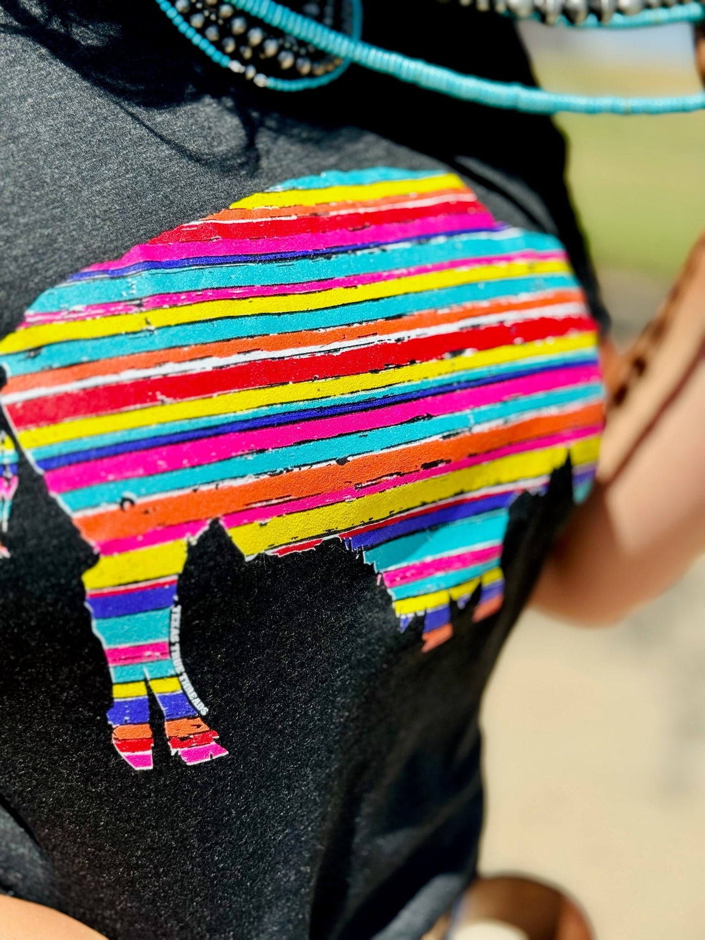 Serape Buffalo Tee🩷