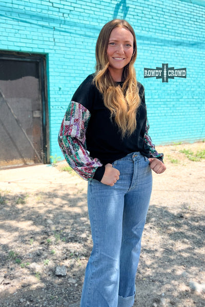 Stellar Sequin Long Sleeve Top🩷