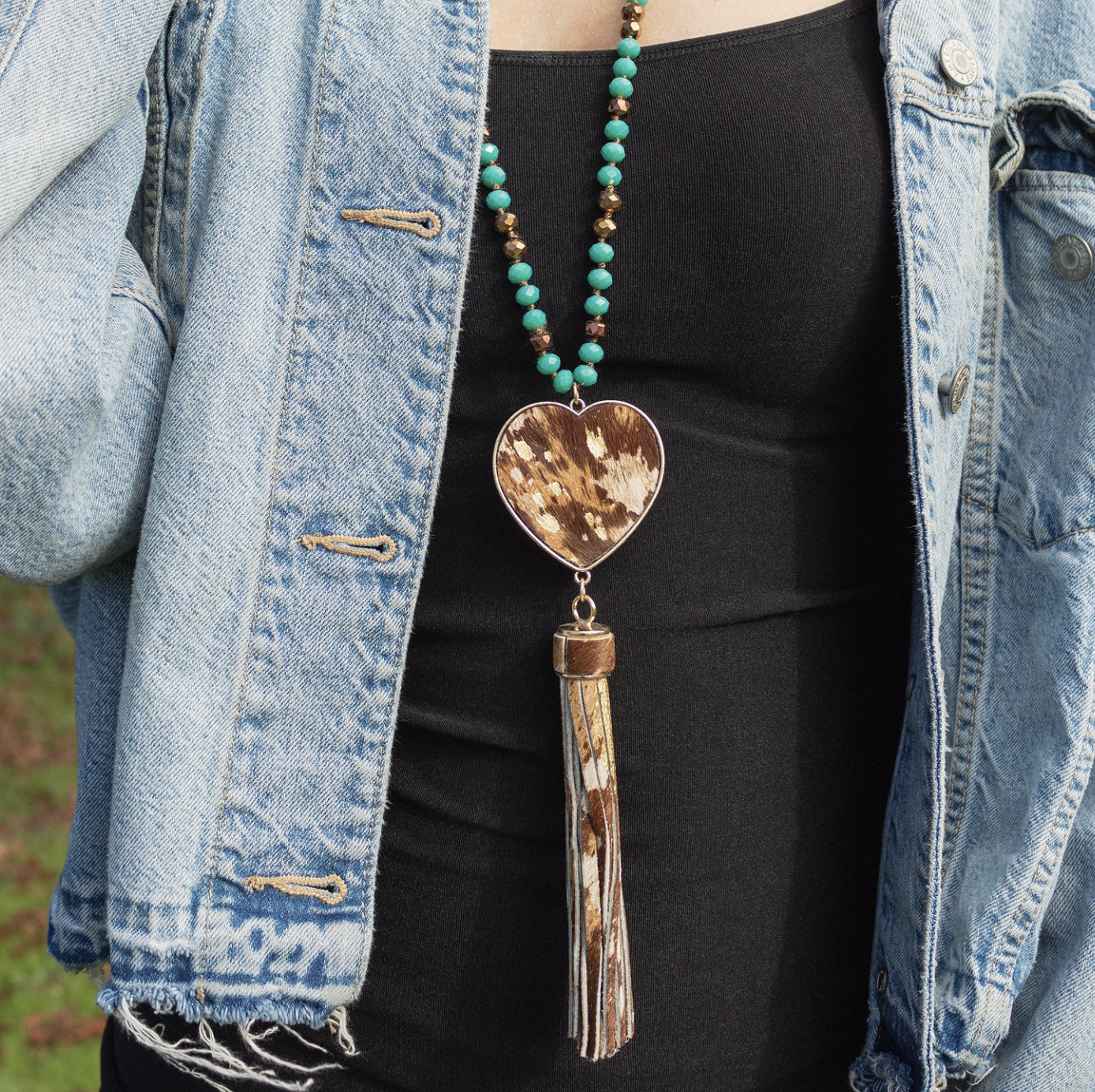 Tassels & Hearts Necklace