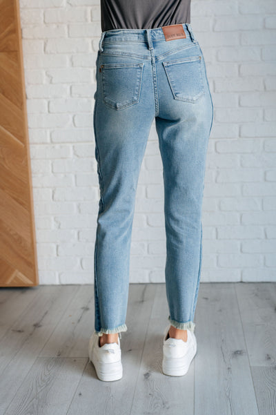 Susan High Rise Side Panel Detail Slim Jeans🩷