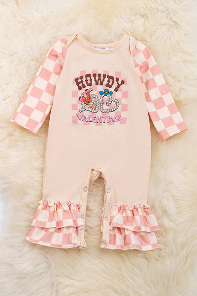 Howdy Valentine Kids Romper