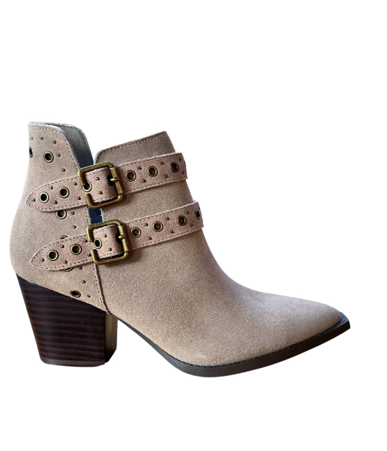 Elsa Leather Ankle Boot in Taupe🩷