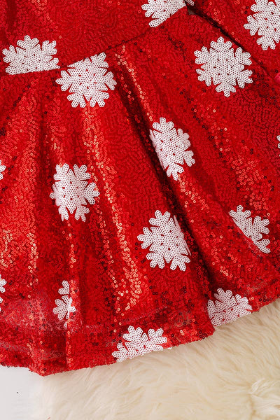 Snowflake Kids Sequins Dress