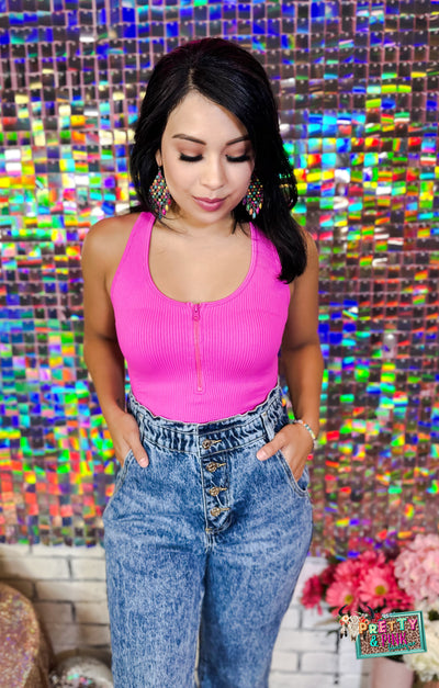 Better Than Ever Bodysuit- Pink