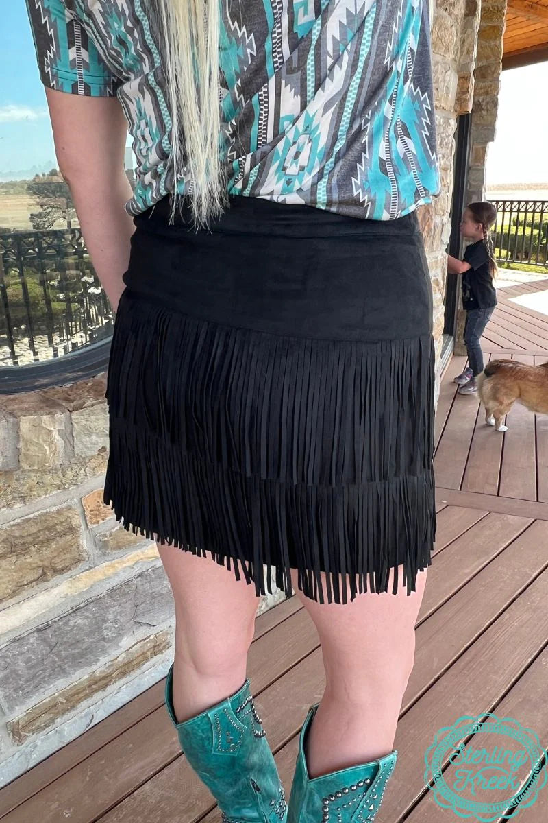 Black Fort Worth Skirt