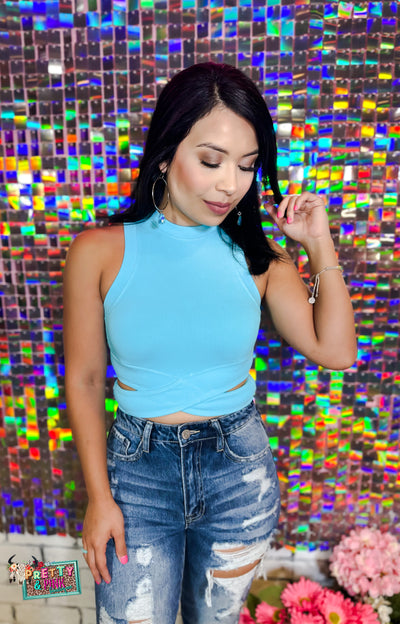 Tara Tank Top- Turquoise