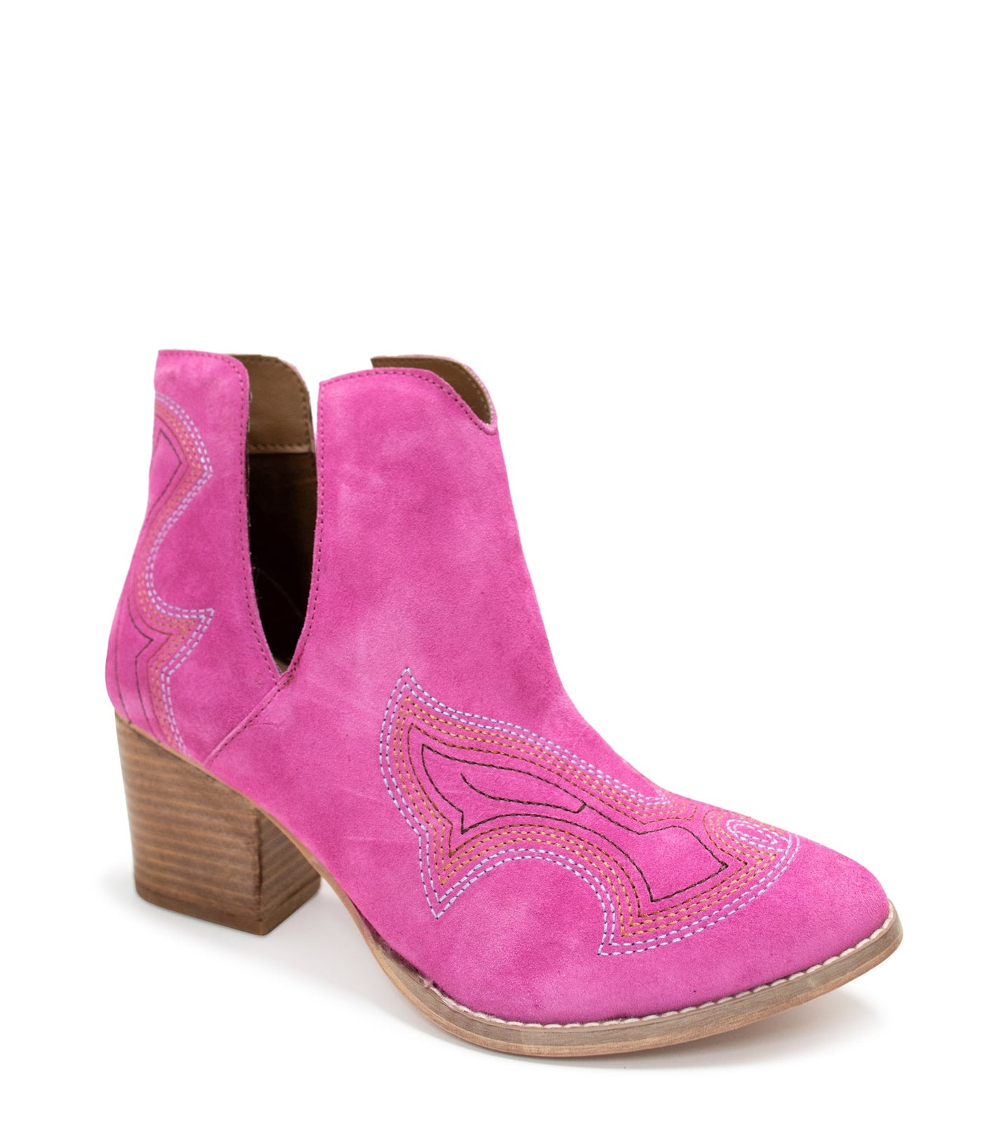 Journee Ankle Boots in Magenta🩷