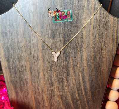 Shimmer Letter Necklace